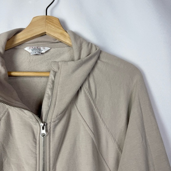 Danskin Light Brown Full Zip Athletic Jacket L - Picture 3 of 4